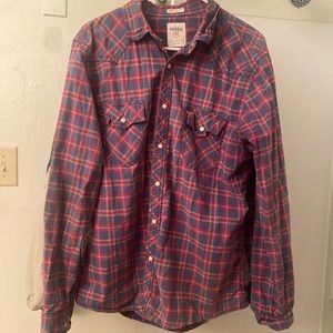 Vintage Fossil Pear Button Down